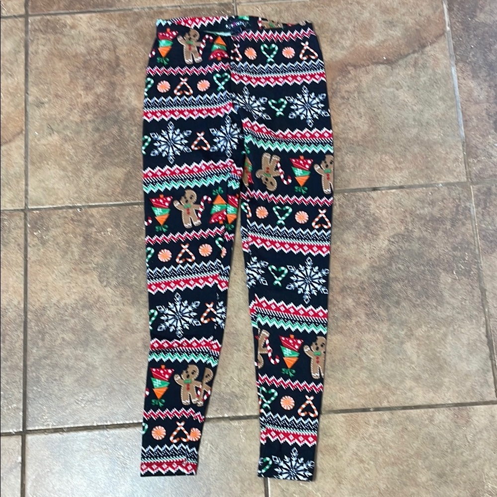Eye Candy Black and Red Leggings with Stretchy Fit